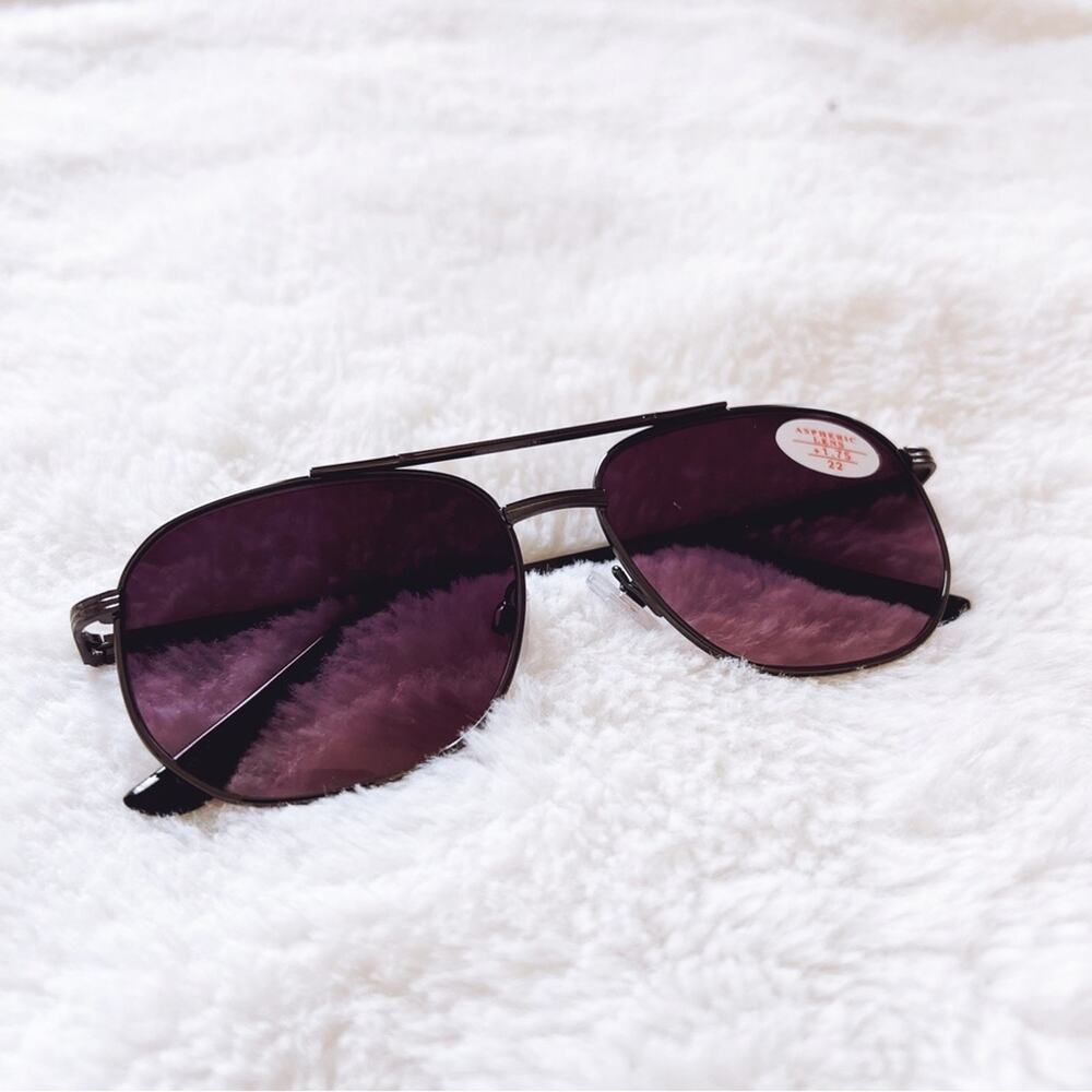 Nina Silver & Purple Lenses Tinted Reader Glasses - Picture 5 of 10